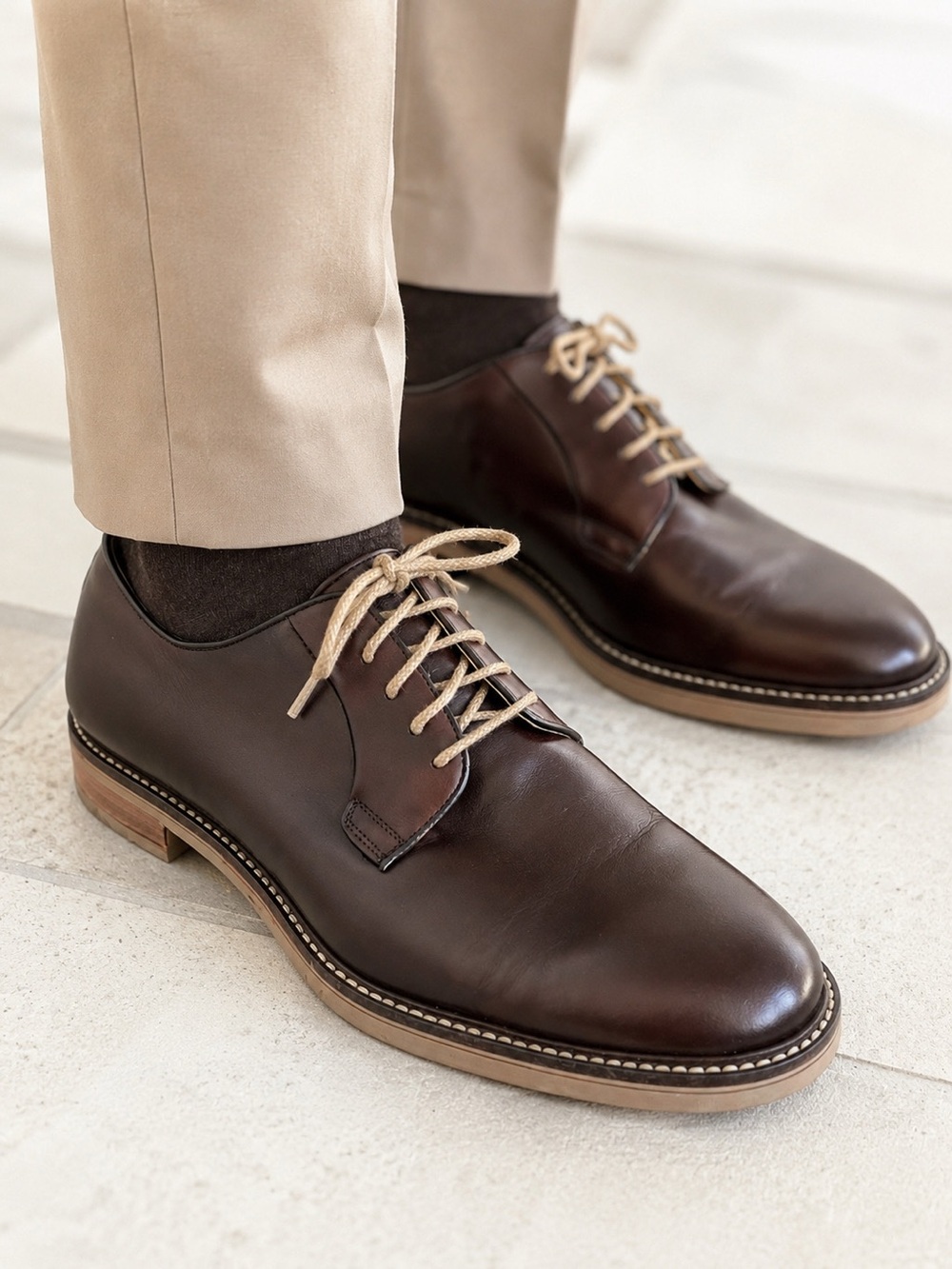 To Boot New York Parsons Dark Brown Calf Leather Derby Oxford Shoe Mens 9